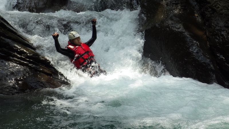 桃園復興小烏來祕境溯溪-50米大瀑布