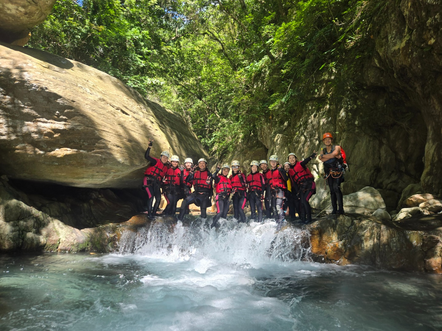 宜蘭南澳鹿皮溪溯溪-【金岳瀑布+大滑瀑】