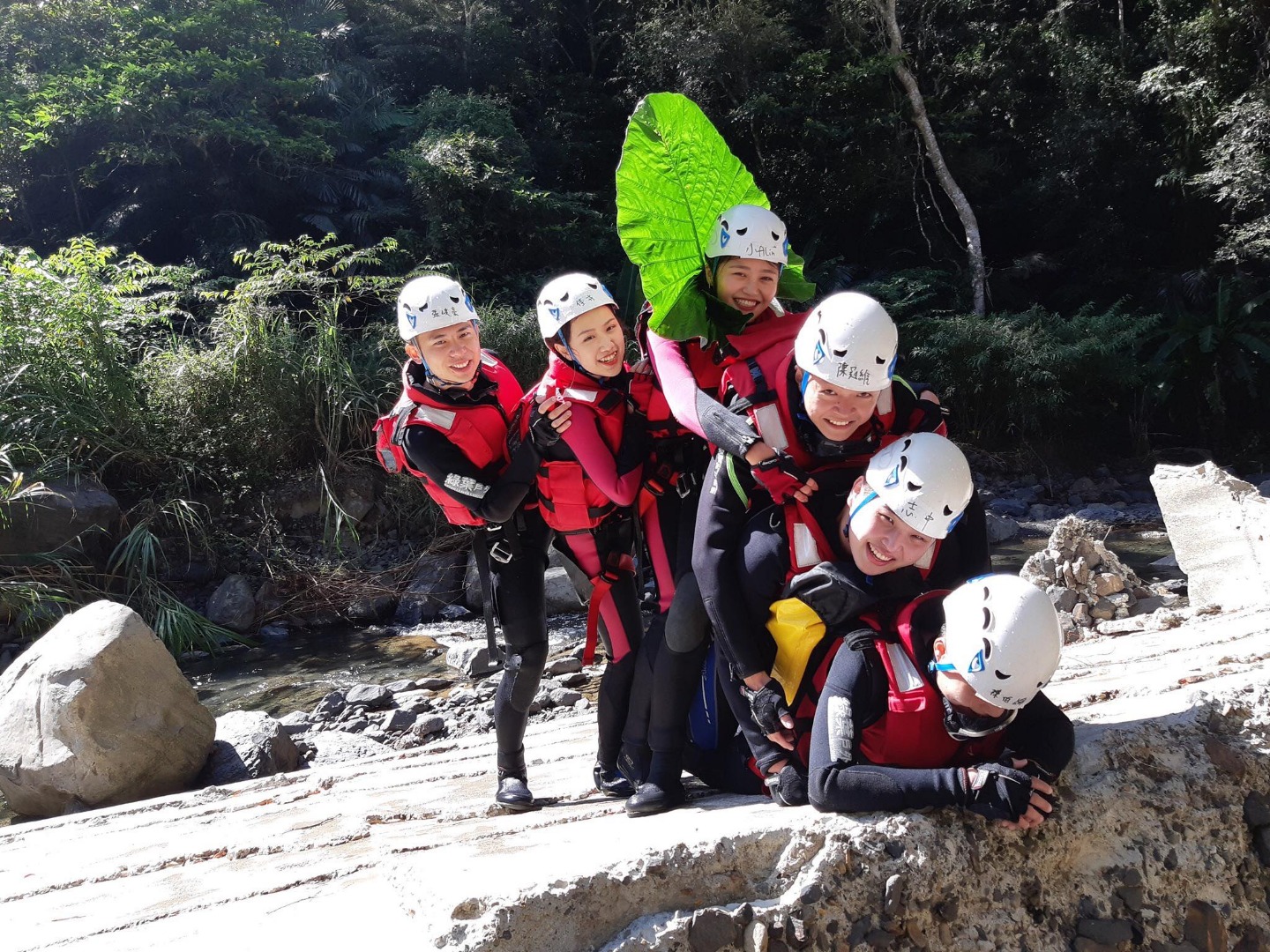 台北中坑溪溯溪體驗-【超級滑瀑】
