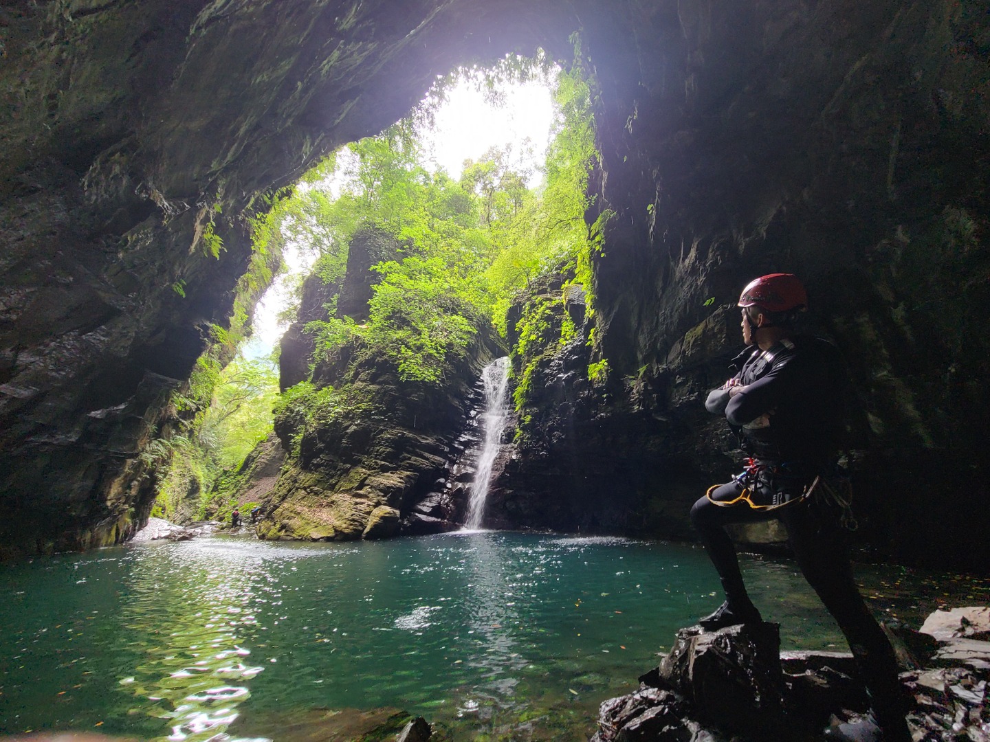 秘境山羊峽谷45米大瀑布-【進階溪降挑戰】