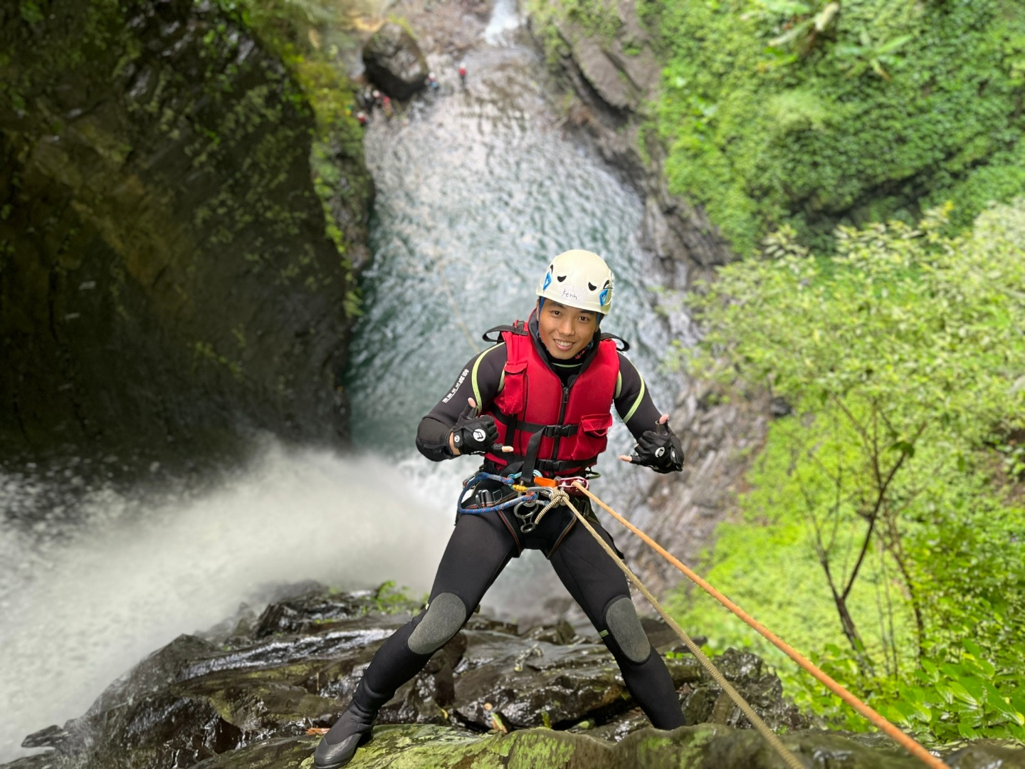 秘境山羊峽谷45米大瀑布-【進階溪降挑戰】