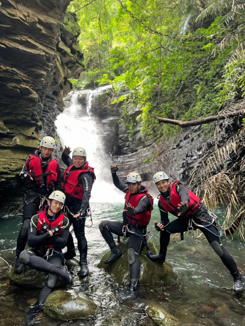 秘境山羊峽谷45米大瀑布-【進階溪降挑戰】