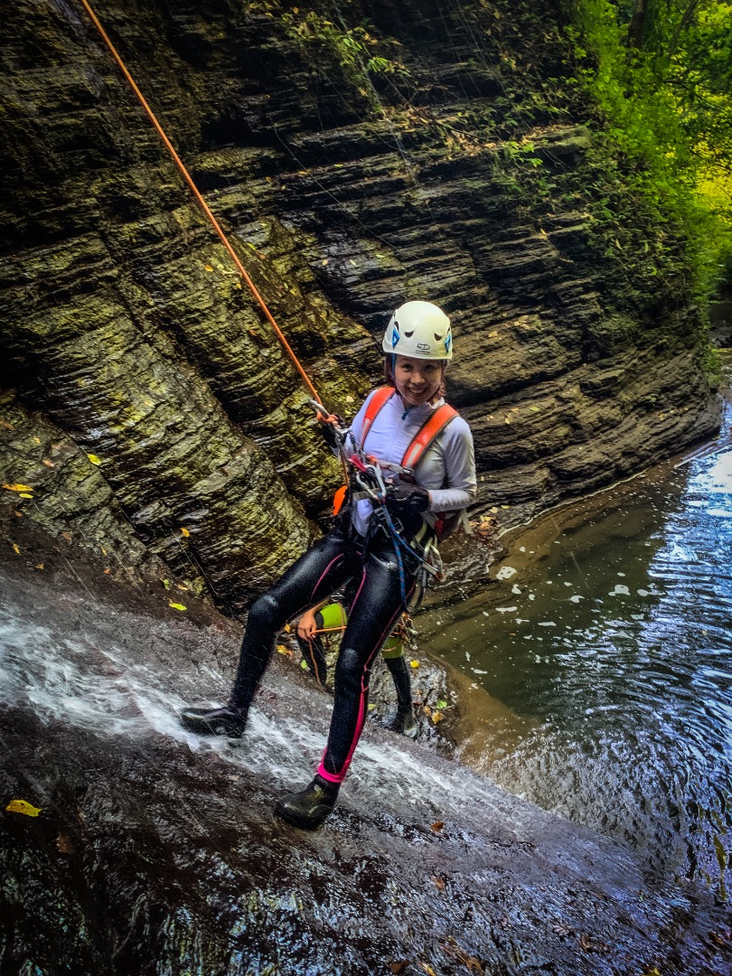 新北汐止大尖山瀑布群溪降體驗